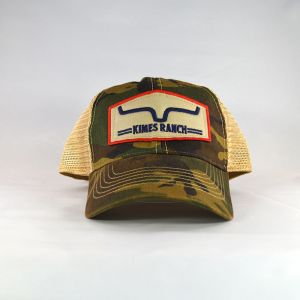 Kimes Ranch Vintage Trucker Kimes Patch Camo Snapback Hat